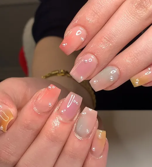 Syrup Watercolor Nails